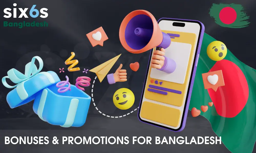 Types of Six6s Promotion Bonuses Available
